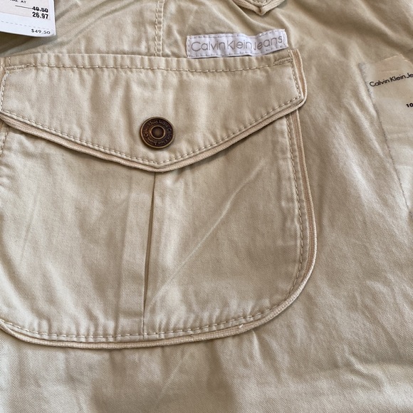 Calvin Klein Jeans Blue Cotton Bermuda Shorts